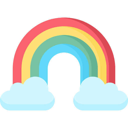 Rainbow nature atmospheric equality icon Rainbow nature atmospheric equality icon