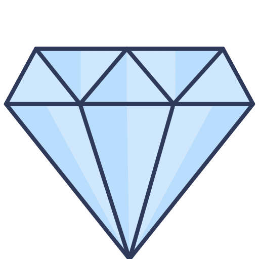 Diamond commerce and shopping clarity jewelry icon