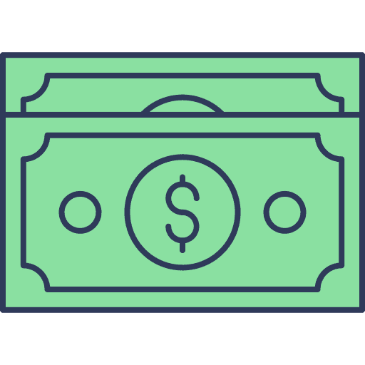 Dollar currency cash dollar icon