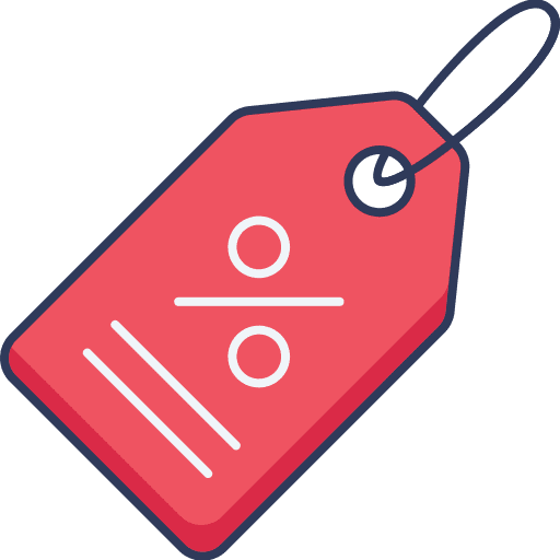 Price label offer sale label icon