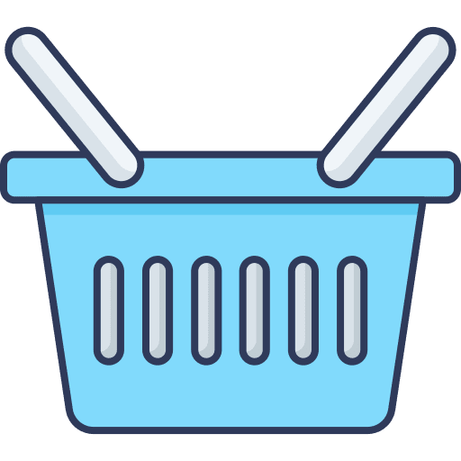 Shopping basket shopping store commerce online shop icon