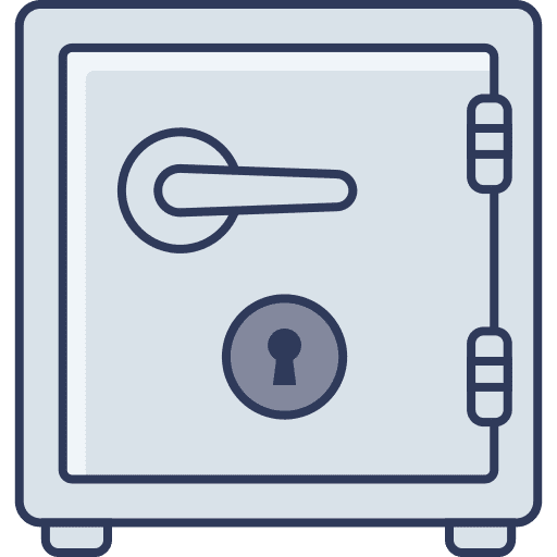 Locker vault locker commerce and shopping icon