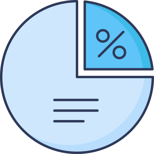 Pie graph pie graph commerce and shopping sale icon