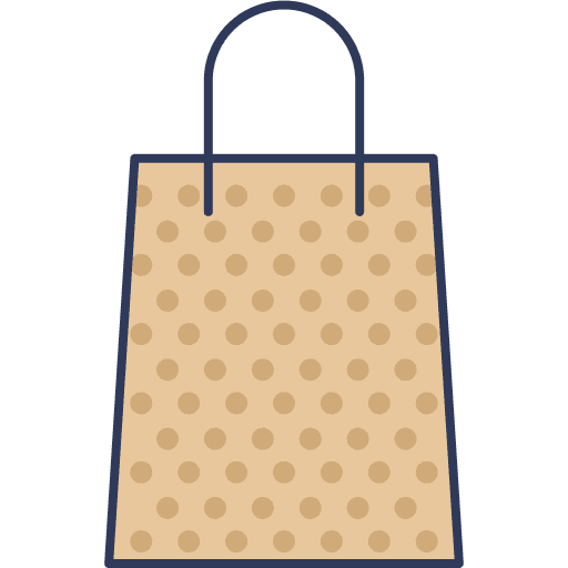Shopping bag commerce and shopping bag commerce icon