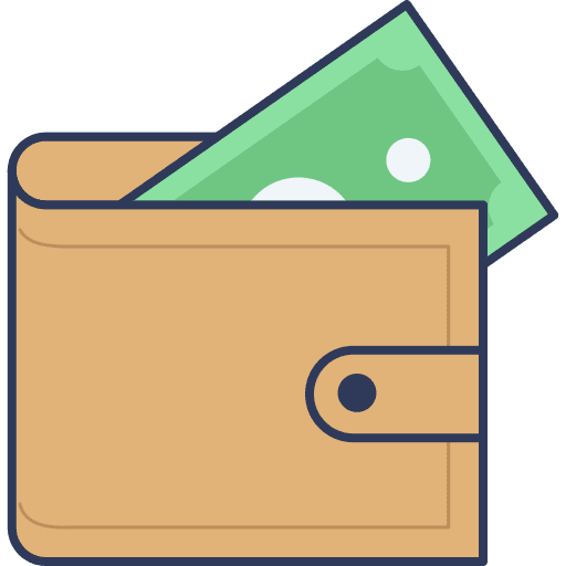 Wallet pay wallet money icon