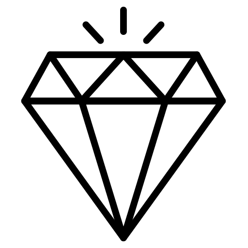 Diamond gem diamond fashion icon