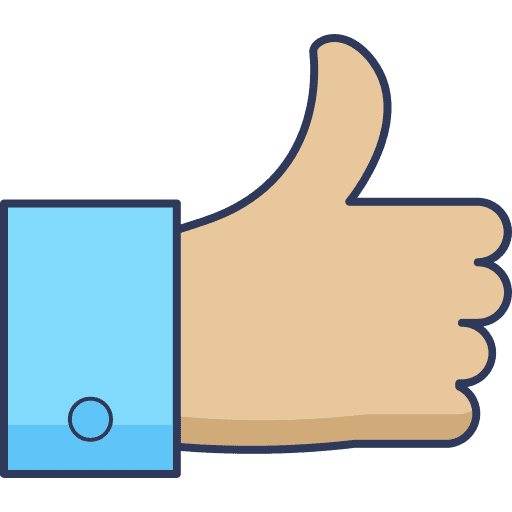 Thumb up acknowledge thumb up gestures icon