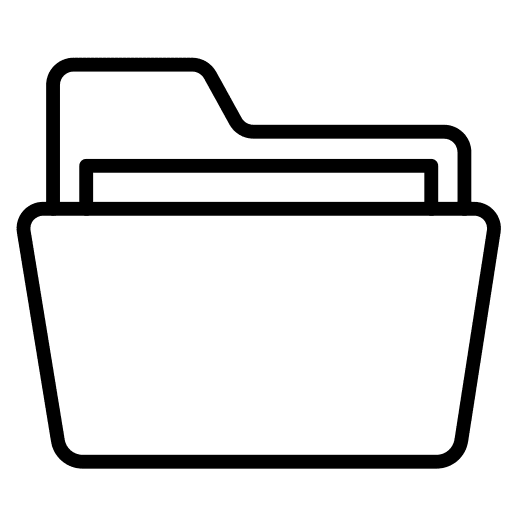 Folder folder data storage document icon