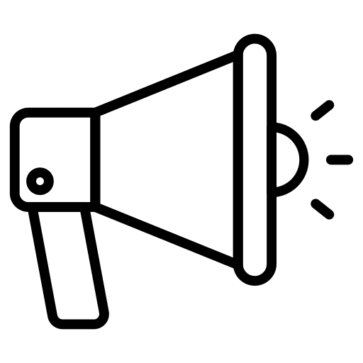 Megaphone megaphone communication speaker icon