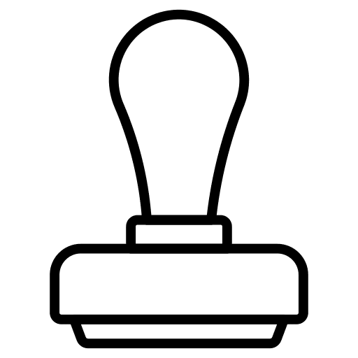 Stamp stamp business and finance miscellaneous icon