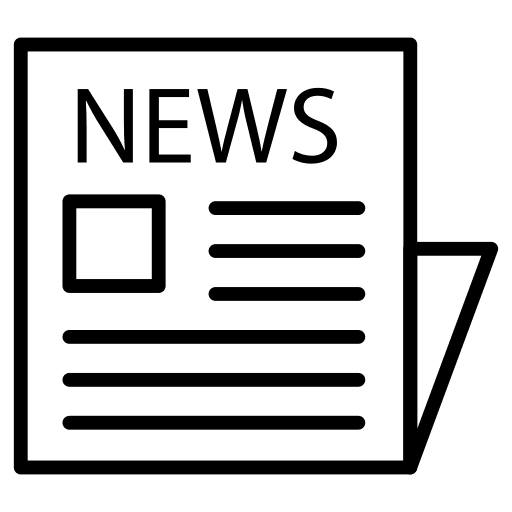 Newspaper press release press news icon