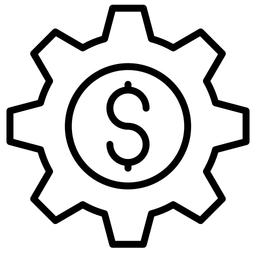 Settings management preference dollar icon