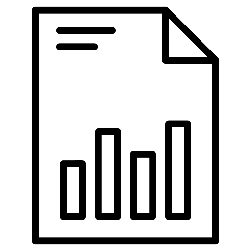 Graph report chart business and finance icon