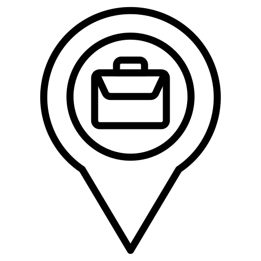 Location maps and location work gps icon