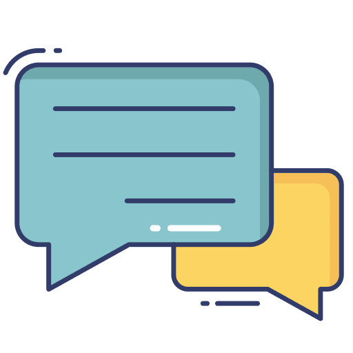 Chat chat communications talk icon