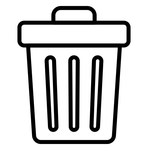 Delete remove delete business and finance icon