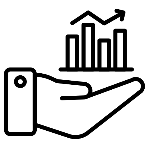 Graph graph statistics report icon