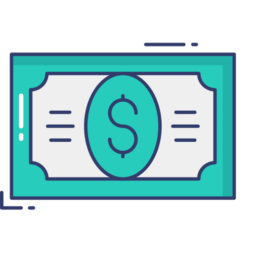 Dollar cash income money icon