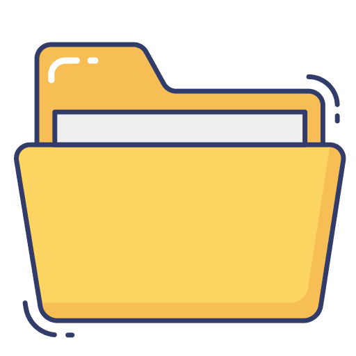 Folder file folder data storage icon