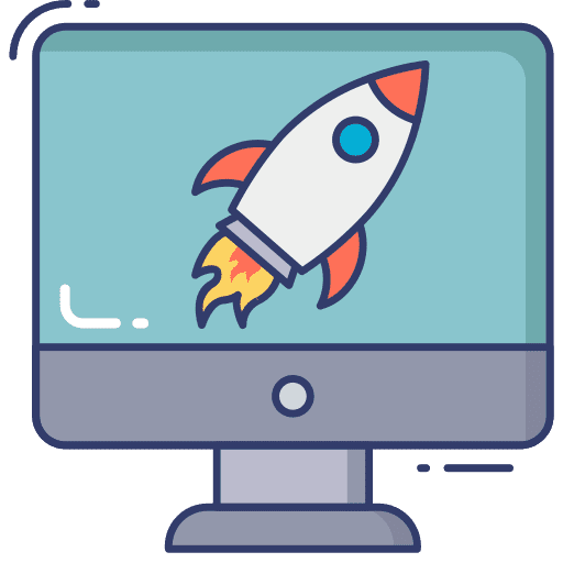 Startup innovation startup seo and web icon