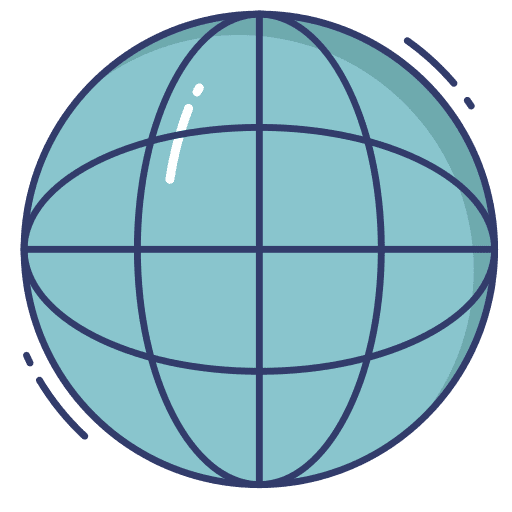 World connection earth seo and web icon