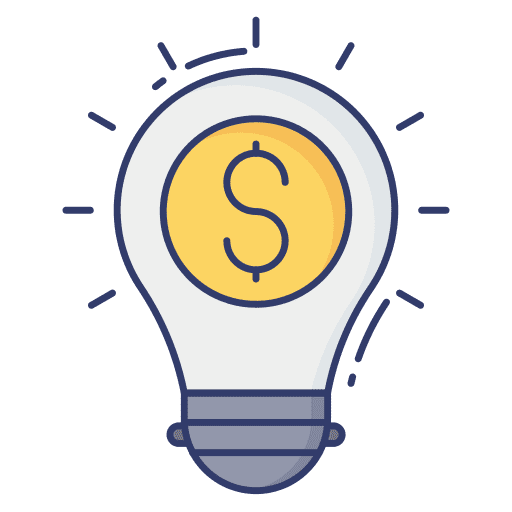 Idea innovation solution idea icon