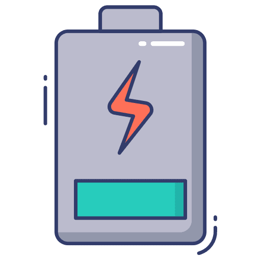 Battery electronics battery supply icon