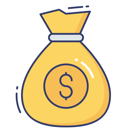 Cash bag bank commerce cash bag icon