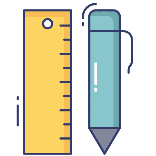 Stationery tools office education icon