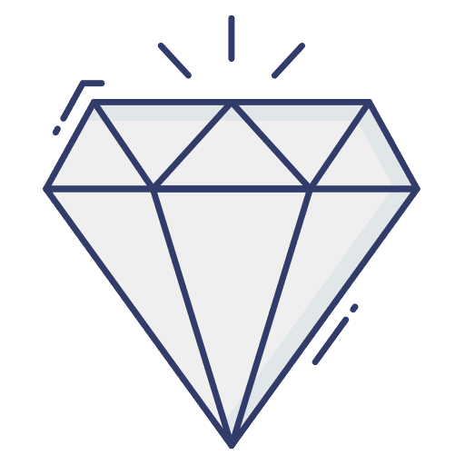 Diamond crystal gem fashion icon