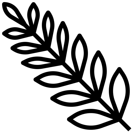 Fern plant exotic leaf nature icon