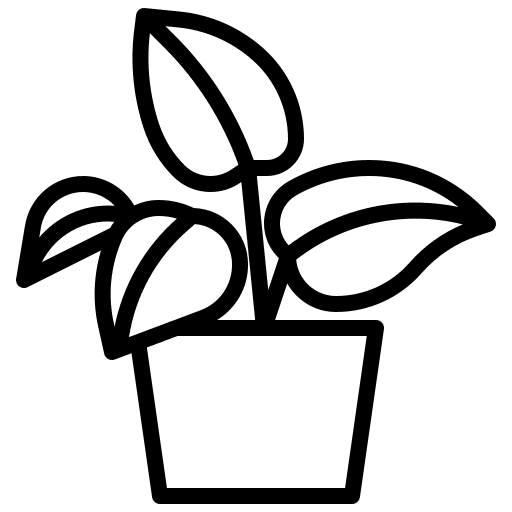 Golden pothos nature plant farming and gardening icon