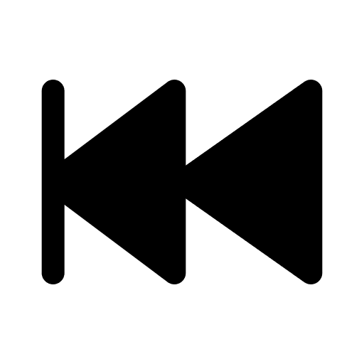 Rewind button options backwards multimedia option icon