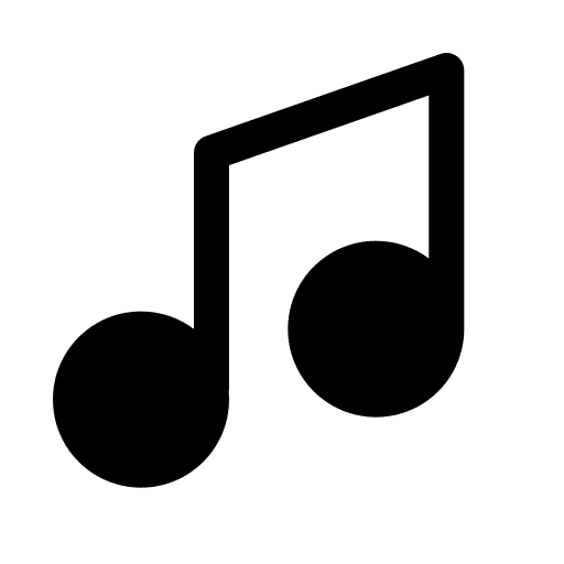 Music note song music player interface icon