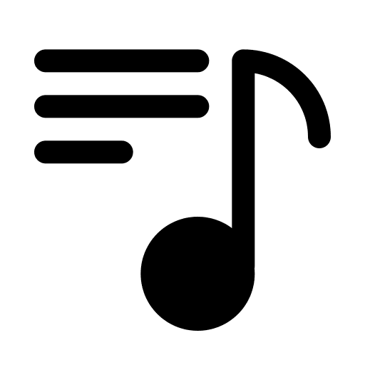 Song lyrics music and multimedia interface song lyrics icon