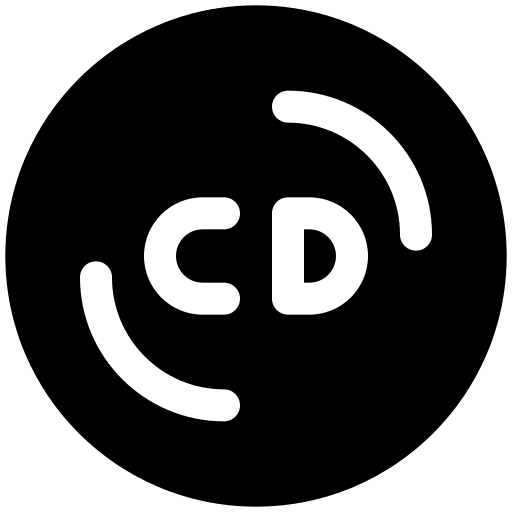 Cds music and multimedia interface music player icon