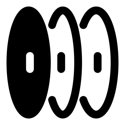 Collection cd song music player icon