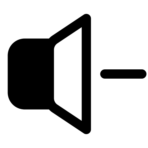 Low volume song music and multimedia interface icon