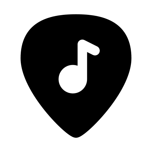Pick musical note orchestra guitar icon