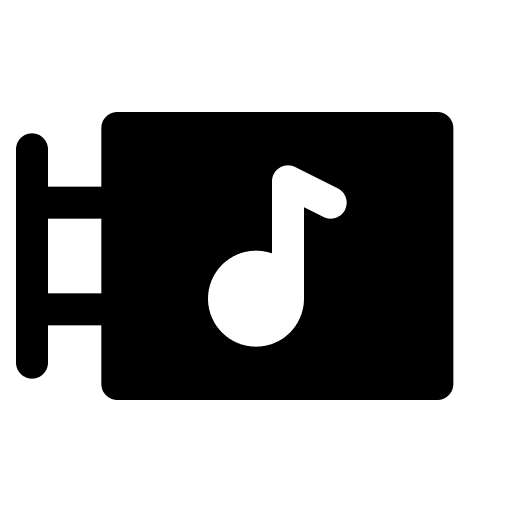 Signboard signboard music shop song icon