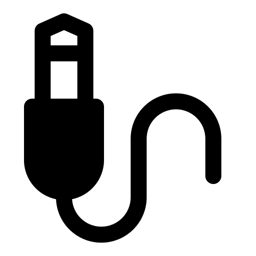 Sound cable connector jack connector sound cable icon