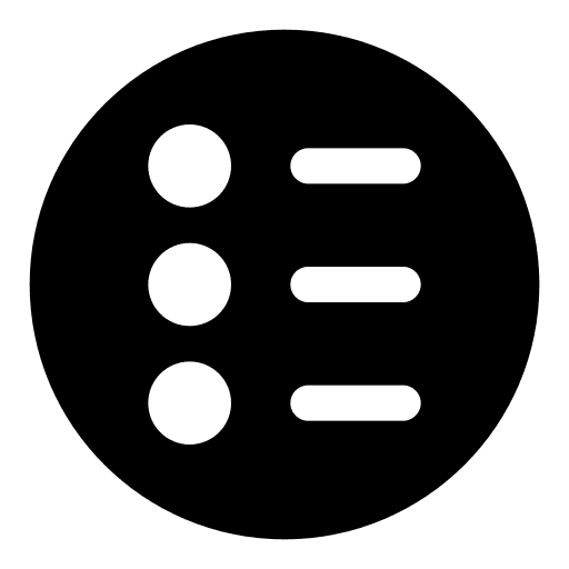 Menu bullet point index multimedia option icon