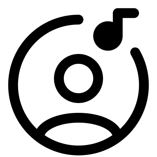 User multimedia option ui music app icon