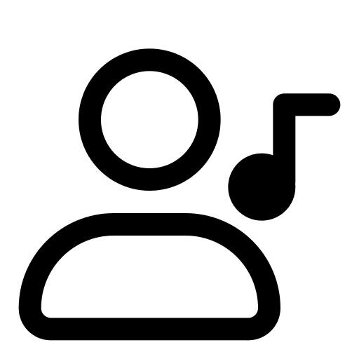 User music and multimedia interface user icon