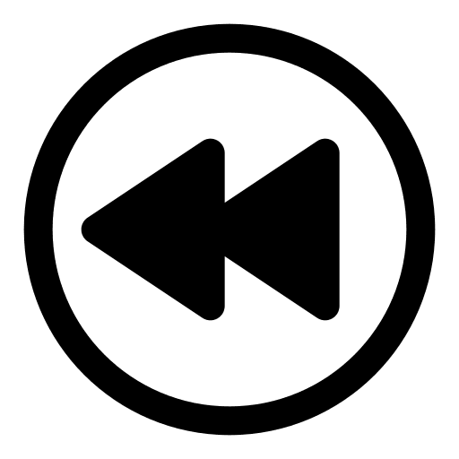 Rewind button interface music player multimedia option icon