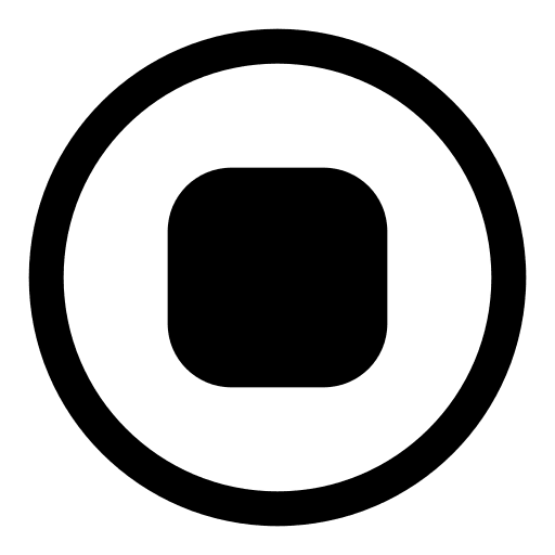 Stop button music player ui interface icon