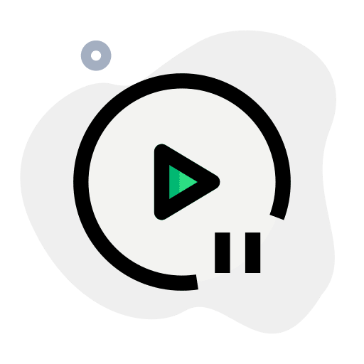 Pause button music player options pause button icon