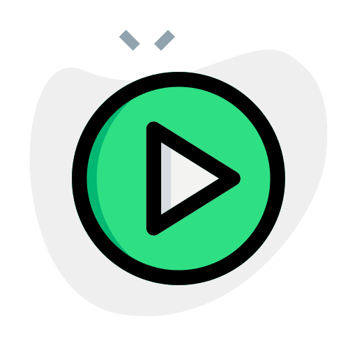 Play button interface music player play button icon