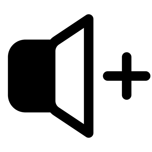 Volume control options plus music player icon