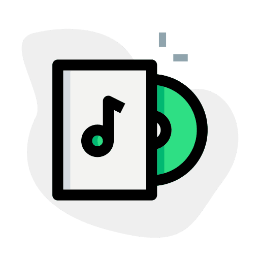 Cd burning cd burning song music note icon